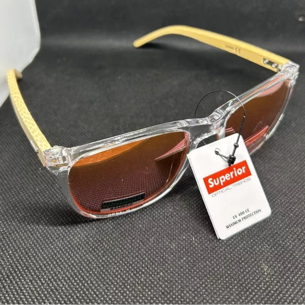 Superior Bamboo Unisex Wood Sunglasses Eco-Friendly Bamboo